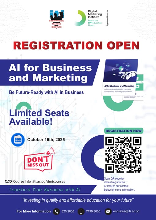 AI for Business and Marketing – Registration Open
